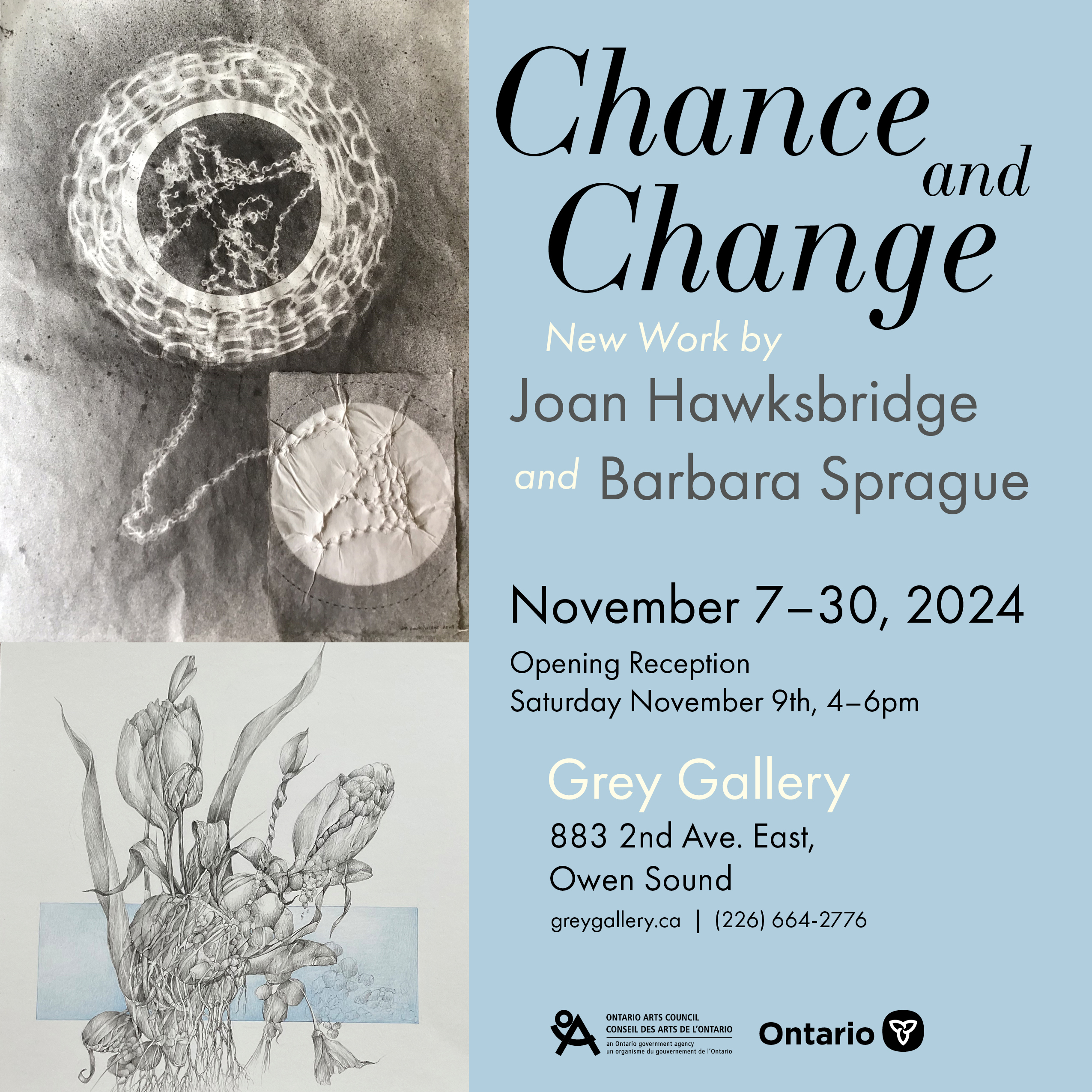 Event image Chance and Change: An Exhibition of New Work by Joan Hawksbridge and Barbara Sprague